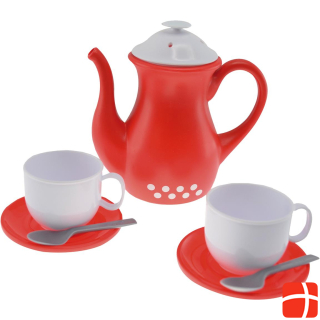 Gowi Tea set Tea-4-Two 8 pcs. 2 cups, 2 plates, 2 spoons and jug in a net