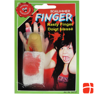 Erfurth Bad finger bloody with bandage