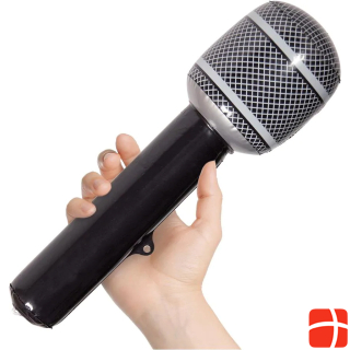 Folat Microphone inflatable black, 30 cm