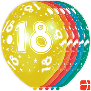 Folat 18th birthday balloons: decoration round birthday