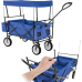 TecTake Foldable handcart with roof and carrying bag