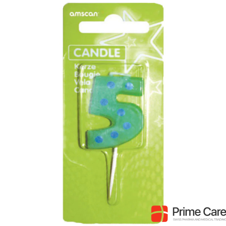 Amscan Mini number candle 5