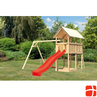 Karibu Play tower Danny with slide and double swing