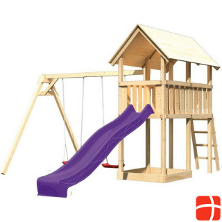 Karibu Play tower Danny with slide and double swing