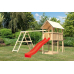 Karibu Play tower Danny with slide, double swing attachment and climbing frame