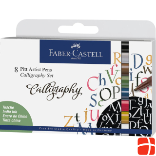 Faber-Castell Ink pens Pitt Artist Pen Calligraphy 8 colours