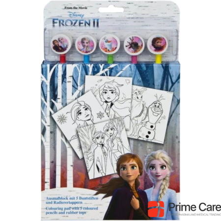 Frozen Colouring block with pencils