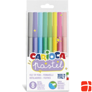 Carioca Fibre pen pastel 004309 ass. 8 pieces