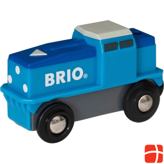 Brio Blue battery freight locomotive