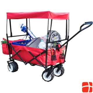 Xcase Foldable handcart with roof and offroad wheels