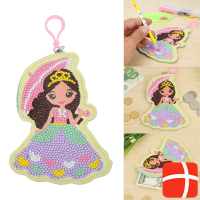 Cover-Discount DIY craft set glitter rhinestones pendant princess