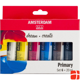 Amsterdam Acrylic Primary 6 tubes à 20 ml