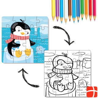 Dodo coloring puzzle 2 in1 penguin