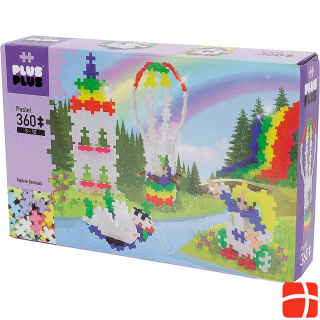 Plus-Plus Rainbow Hot Air Balloon Pastel