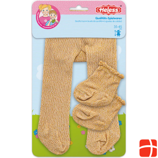 Heless Doll tights with socks - gold