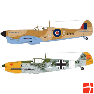 Airfix Bausatz Set Spitfire MkIa & Meserschmitt Bf109E-4 1:48