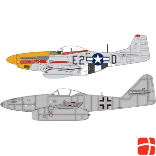 Airfix Bausatz Set Me262 & P-51D Mustang 1:72