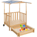 TecTake Sandpit with play deck and canopy Gretchen