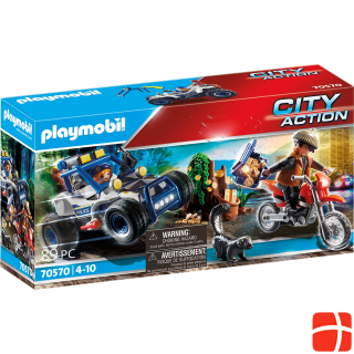 Playmobil Police off-road vehicle: pursuit of the treasure robber