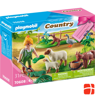 Playmobil 70608 Gift set farmer with meadow animals