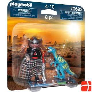 Playmobil Velociraptor hunting