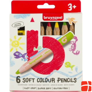 Bruynzeel Kids Мягкие цветные карандаши