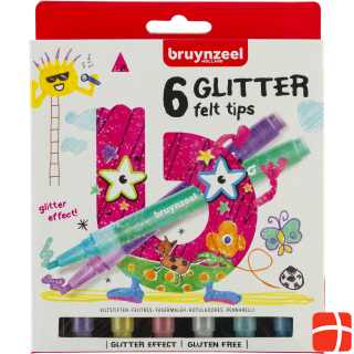 Bruynzeel Kids glitter felt tip pens
