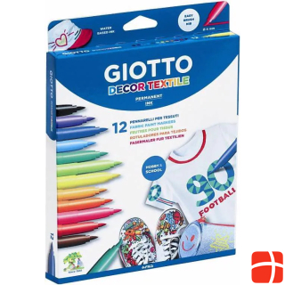 Giotto Textilstift Mehrfarbig, 12 Stück