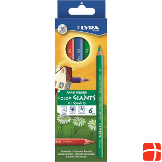 Lyra Colored pencils Color Giants 6 pieces
