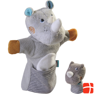 Haba Hand puppet rhino with baby