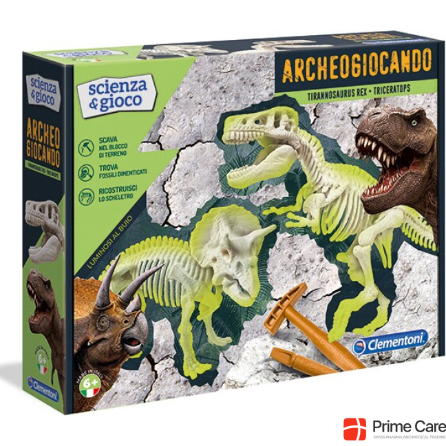 Clementoni Archeogiocando TRex Triceratopo IT