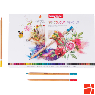Bruynzeel Coloured pencils Expression Colour metal case, 36 pieces