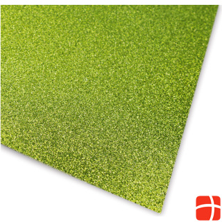 Ursus Glitter cardboard A4, 300 gm2, 10 sheets, light green