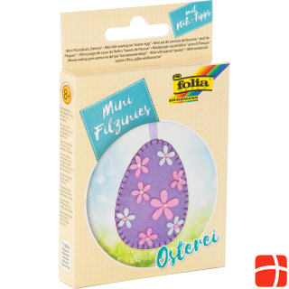Folia Hanger sewing kit Easter egg 1 piece, Multicoloured