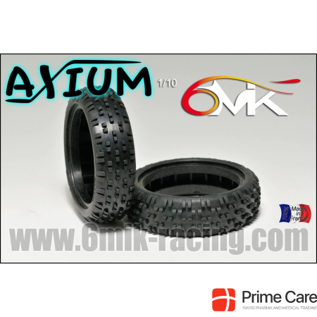 6MIK AXIUM Передние шины 2wd - серебристый компаунд (пара)