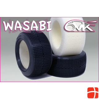 6MIK WASABI Rear Tyres in Silver compound + foam inserts (pair)