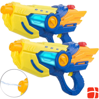 Speeron Set of 2 battery operated water guns with LED light effect