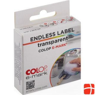 Colop Paper tape e-mark, Transparent, 1 roll
