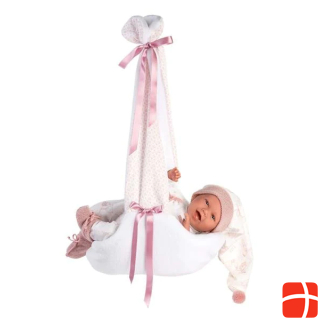 Llorens Baby doll with hanging cradle
