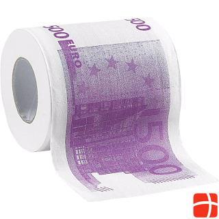 Infactory Toilet paper with 500 euro notes printed on it
