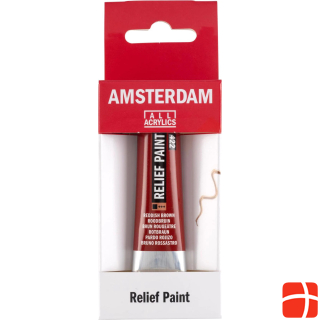Amsterdam Acrylfarbe Reliefpaint 20 ml, Rotbraun