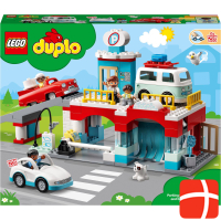 LEGO Parkhaus mit Autowaschanlage