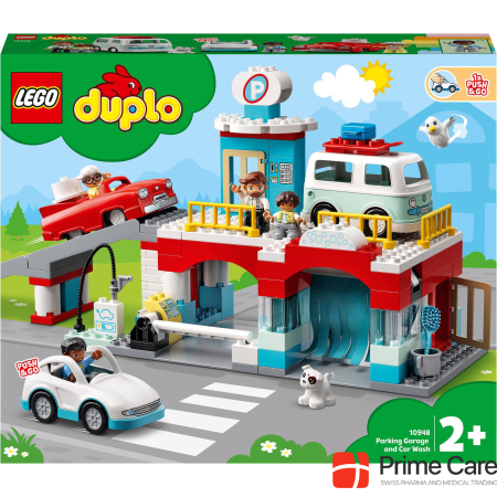 LEGO Parkhaus mit Autowaschanlage