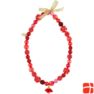 Souza Necklace Mirianne, red flowers (1 pc)