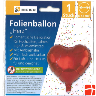 Heku Silver foil balloon heart