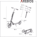 Arebos Kick Scooter