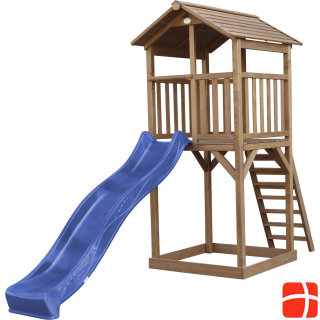Axi Beach Tower Play Tower Brown - Blue Slide