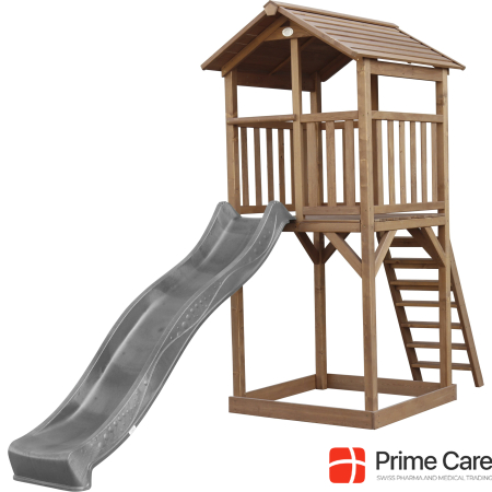Axi Beach Tower Play Tower Brown - Gray Slide