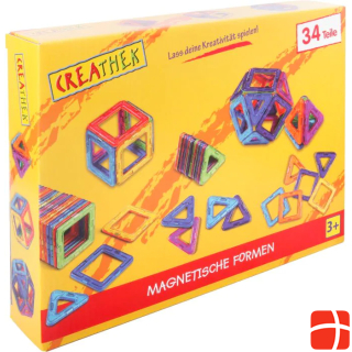 Creathek CR Magnetic shapes, 34 pieces