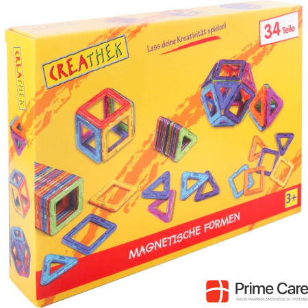 Creathek CR Magnetic shapes, 34 pieces